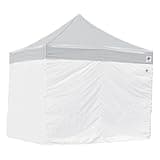 E-Z UP 10'Canopy Sidewall, Set of 4, Fits 10' x 10' Straight Leg Canopy, Quick Attachment Straps, White