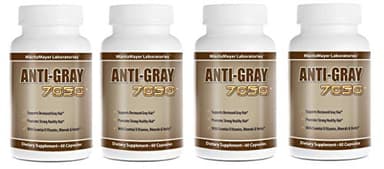 Anti-Gray Hair 7050 60 Capsules Per Bottle (4 Bottles)