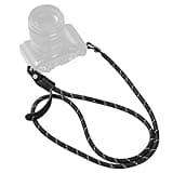 SMALLIRG Camera Neck Shoulder Strap, Adjustable Braided Strap with O-Ring and Leather Pad for DSLR or Mirrorless Camera, Black - 4882