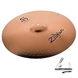 Avedis Zildjian Company S18RC 18in S FAMILY ROCK CRASH CYMBAL W/ BRIGHT SOUND - BRILLIANT FINISH With ZKEY