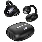 Monster Open Ear AC339 Headphones, Bluetooth 6.0 Earphones Stereo Sound, Open Ear Clip Wireless Earbuds 40 Hours Playback, with Smart Digital Display Design, Touch Control, IPX6 Waterproof