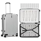 Premium Thermal-Insulated Wine suitcase with Ice Pack Compartment - Shockproof Reinforced PC Travel Case for 10 750ml Wine Bottles, Heavy-Duty Handle, Quiet 360° Wheels & Secure Zipper for Air Travel