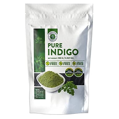 Henna Cosmetics Indigo Powder Natural Hair Dye Kit | Organic Black 100 Grams (3.52 Ounces)