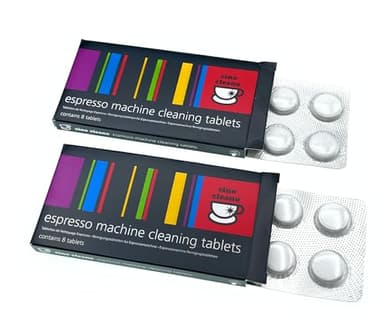 Cafetto Cino Cleano Espresso Machine Cleaning Tablets, for Breville Espresso Machines, Descaling Tablets for Baristas (Pack of 2, 16 Tablets)