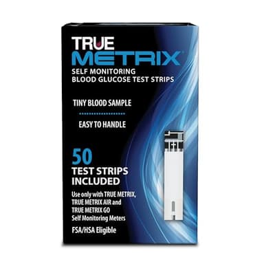TRUE METRIX Self Monitoring Blood Glucose Test Strips, TRUE METRIX Family of Self Monitoring Blood Glucose Meters, 50 Count
