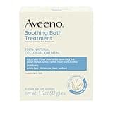 Aveeno Fragrance Free Soothing Bath Treatment, 100% Natural Colloidal Oatmeal, Sensitive Skin Bath Soak for Relief of Dry, Itchy, Irritated Skin Due to Eczema & Hives, Bath Packets, 8 ct.