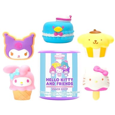 Hamee Sanrio Hello Kitty and Friends Series 5 Snack Shop SquiSHU Capsule Squishy Toy [Birthday Bag, Party Favor, Gift Basket Filler, Stress Relief] – 1 Pc. (Mystery – Blind Capsule)