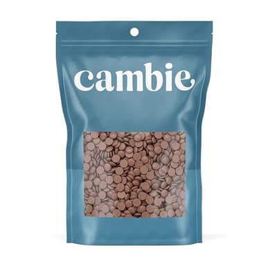 Cambie Milk Chocolate Couverture 34%, 1 Pound of European Style Milk Couverture for Dubai Chocolate Bar, Bon Bons, Bars, Chocolatiers, Pastry Chefs, Home Bakers, and Professionals, 1 Pound