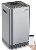 Nuwave Whole House Air Purifiers, Oxypure Smart Air Purifier with 5 Stage Tower Structure Air Filter, Air Quality & Odor Sensors, Sleep Mode for Bedroom, Remove 99.99% of Dust, Smoke, Pollen, Allergen