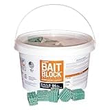 JT Eaton 704-PN Bait Block Anticoagulant Rodenticide, Peanut Butter Flavor, for Mice and Rats (4 lb Pail of 64)