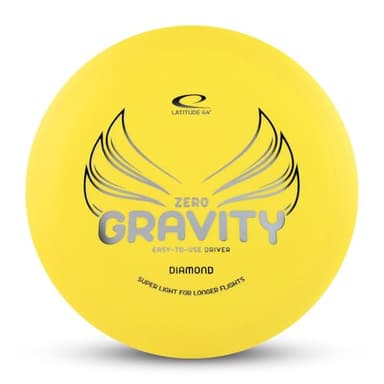 Latitude 64 Zero Gravity Diamond Disc Golf Fairway Driver | Easy to Throw Beginner Fairway Driver Disc Golf | Lightweight, Floating Plastic | High Glide w/Understable Flight | 120-130g (Yellow)