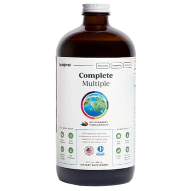 LIQUIDHEALTH Complete Multiple Adult Liquid Multivitamin - Essential Vitamins, Minerals & Nutrients, Immune Support, Gut Health, Energy, Detox - Made in USA, Vegan, Non-GMO, Sugar-Free (32 oz)