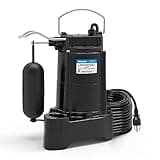 Acquaer 1/3 HP Submersible Sewage/Effluent Pump,3680 GPH Cast Iron Sump Pump with Automatic Integrated Snap-action Float Switch for Basement,Flooding Area…