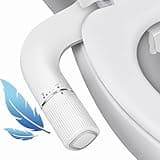 BIGCOW Ultra-Slim Bidet Attachment for Toilet - Dual Nozzle (Frontal & Rear Wash) with Adjustable Cold Water Pressure and Stainless Steel Inlet - Hygienic Solution for Fresh Cleanliness