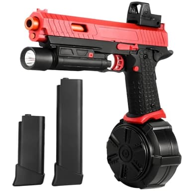 Gel Toy,X5 Gel Christmas New Year Halloween Toys with Drum and Goggles,Outdoor Games for Ages 14 Years Old and up and Adults,red