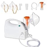 Nebulizer Set, Portable Nebulizer Machine, Compressor Nebulizer with Mask/Mouthpiece/Tubing Kits, Steam Inhaler for Home Travel