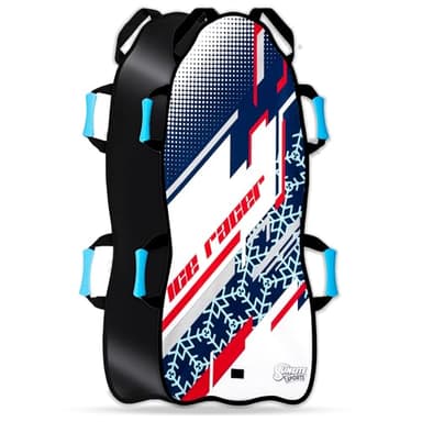 Sunlite Sports 45” Foldable & Roll-Up Snow Sled for Kids & Adults, Ultra-Portable Easy-Carry Design, Durable Reinforced Bottom for Heavy Snow & Winter Fun