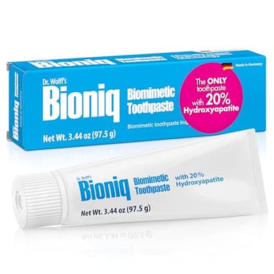 Bioniq Classic Fluoride Free Toothpaste with 20% Hydroxyapatite, Clinically Tested for Sensitive Teeth, Expert Enamel and Gum Care with Mint Flavor, Daily Use 3.44 oz 1pack