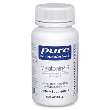 Pure Encapsulations Melatonin-SR - Extended Release Melatonin - Supports Restful Sleep* - Sleep Supplement - Gluten Free & Vegan - 60 Capsules