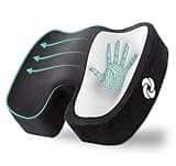 SAMSONITE, Orthopedic Seat Cushion for Office Chair or Car Seat [HIGH GRADE - MEMORY FOAM], Versatile Supportive Pillow with Soft Plush Cover [2.75" THICKNESS], Black…