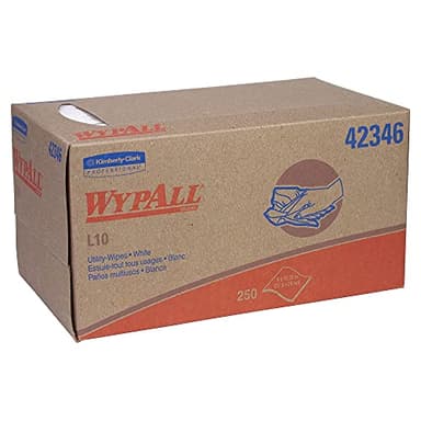 Kimberly-Clark Professional Wypall Utility-Wipes, 9"x10-1/4", 250Shts, 24BX/CT, WE