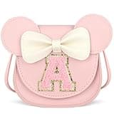 ONECOCOA Toddler Purse Gifts for Girls, Little Girl Purse Kids Wallet Crossbody Bag Mini Mouse Ears Birthday Gifts for 3-8 Year Old Girl (A, Pink)