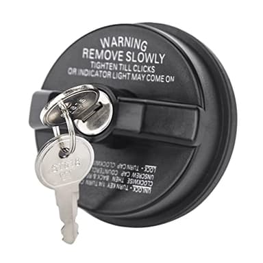 ZONFANT Locking Gas Cap W/2 Keys, Lock Fuel Cap Compatible With Chevy Honda Nissan Acura Mazda Cadillac GMC Vehicle 4Runner FJ Cruiser Silverado Camaro And More, Replace#10504 77300-47020
