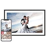 Skyrhyme 15.6'' Digital Picture Frame with 1920x1080 IPS Touch Screen, 32GB Frameo WiFi Digital Photo Frame, Share Photos/Videos and Send Best Wishes via Free App