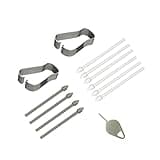 (2set Pack) Stylus Pen Nibs Replacement Hard s Pen Tips Parts for Samsung Galaxy Tab S6 Lite 10.4 inch SM-P610 SM-P615 2020 and Tab S6 T860 T865 10.5inch (White/Gray)