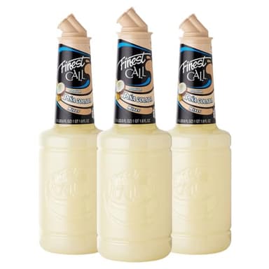 Finest Call Premium Pina Colada Drink Mix, 1 Liter Bottle (33.8 Fl Oz), Pack of 3