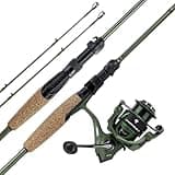 KastKing Spartacus II Spinning Fishing Reel Combo,6'2" ML,2000 Reel