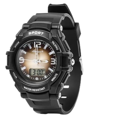Awaiymi Talking Watches for The Blind with Analog & Digital Display, Sport Talking Watch with Voice Time Announcement and Snooze Alarm for Visually Impaired and Seniors