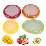 Winb Set of 4 Reusable Fruit and Veggie Savers - Ideal for Avocados, Tomatoes, Apples, Garlic, Onions, and More