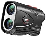 Golf Rangefinder with Slope, 1200 Y Laser Range Finder Golfing 7X Flag Pole Locking Vibration, Rechargeable Range Finders with Magnet Stripe GLASKSSM-01