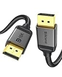 Silkland DisplayPort 2.1 Cable, DP 2.1 Cable 10FT [16K@30Hz, 10K@60Hz, 8K@120Hz, 4K@240Hz 165Hz 144Hz] 40Gbps HDR10 HDCP DSC 1.2a, Video Display Port 2.1 Cord Compatible FreeSync G-Sync Gaming Monitor