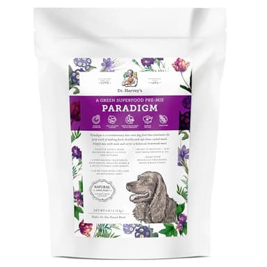 Dr. Harvey's Paradigm Green Superfood Dog Food, Human Grade Dehydrated Grain Free Base Mix for Dogs, Diabetic Low Carb Ketogenic Diet (6 Pounds)