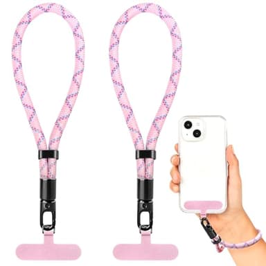 TimQPark Phone Wrist Strap Hand Lanyard with LifetimeWarranty, Universal Adjustable Nylon Cell Phone String Holder Compatible with apple iPhone & Samsung,Anti-Drop Safety for Key Wallet Camera