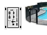Pool Fence DIY by Life Saver Self-Closing Gate Kit, Black (Pack of 1)