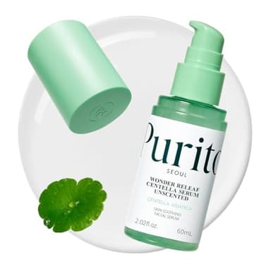 PURITO Centella Unscented Serum for Sensitive Skin – Lightweight Calming & Skin Barrier Repair, 34,860 ppm Soothing Serum, Vegan & Cruelty-Free, Korean Skincare, 2 fl.oz / 60ml