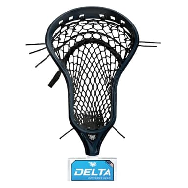 ECD Lacrosse Delta Defense Head (Delta - Strung Head, Black/Black)