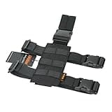 EXCELLENT ELITE SPANKER Tactical Drop Leg Holster Adjustable Drop Leg Platform Molle Module Universal Bag for Left/Right Leg(Black)