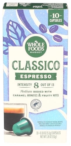 Whole Foods Market, Coffee Espresso Espresso Capsules 10 Count, 1.83 Ounce