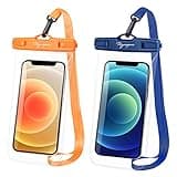 Waterproof Phone Pouch Bag - 7.5in Water Proof Cell Phone Case for Beach Travel Must Haves, Waterproof Phone Holder with Lanyard for iPhone 16 15 Pro Max Galaxy S24+ S23, Cruise Ship Essentials