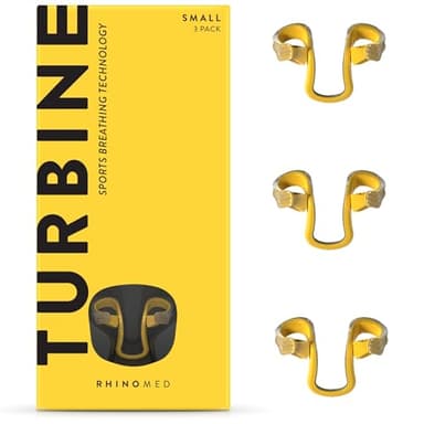 Rhinomed Turbine Nasal Dilator for Athletic Breathing - Small 3pk - Improves Airflow During Exercise - Nasal Dilators for Exercise - Internal Nasal Dilator - Lightweight