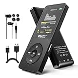 RUIZU 32GB MP3 Player with Bluetooth 5.3, Portable Music Player for Kids Sports Running, FM Radio, Voice Recorder, Equalizer, 80H Digital Audio Video Shuffle Resume Playback, Up to 128GB Micro SD Card
