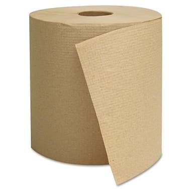 GEN 1825 Hardwound Towels, Brown, 1-Ply, Brown, 800ft (Case of 6)