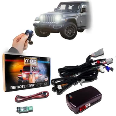 MPC Remote Starter Kit Compatible with Jeep Wrangler & Gladiator 2018-2025 || Plug and Play || Push Lock 3X to Start || All Trims || USA Tech Support