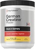 Horbäach German Creatine Powder 500g | Made in Germany with Creapure | Vegetarian, Non-GMO, and Gluten Free Dietary Supplement
