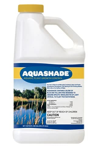 Aquashade Blue Pond Dye - 1 Gallon EPA-Approved Sunlight Blocker for Algae - Weed Suppression - Safe for Fish, Livestock and Swimming - Eco-Friendly Liquid Treatment for Water