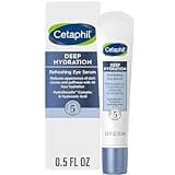 CETAPHIL Deep Hydration Refreshing Eye Serum, 0.5 fl oz, 48Hr Hydrating Under Eye Cream to Reduce the Appearance of Dark Circles, With Hyaluronic Acid, Vitamin E & B5 (Packaging May Vary)